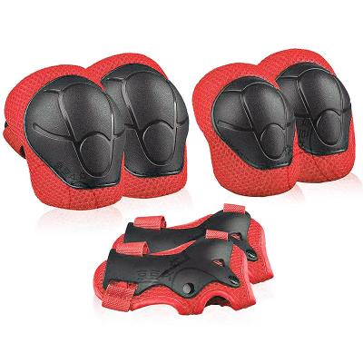 China Wholesale Breathable 6pcs/set Elasticity Adjustable Sports Roller Skating Kids Knee Pads Protective Cycling Gear With Hard Shell for sale