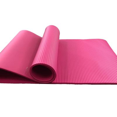 China High Rebound And Environmentally Friendly 10-20 Mm Thicken High Durable Yoga Mat With Carry Strap for sale