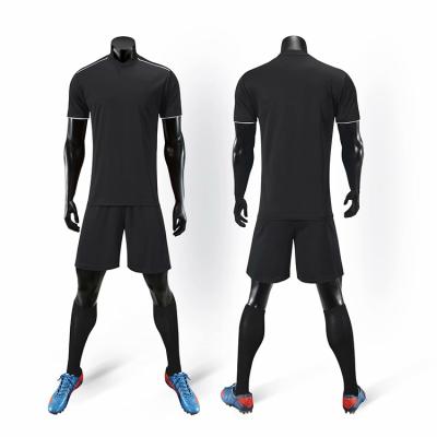 China Wholesale Quality Quick-drying Custom Sublimated Black Blank Soccer Jersey Top Sports Soccer Jersey Kits for sale