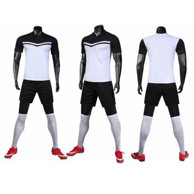 China Quick-Drying White Customized High Quality Soccer Jerseys Kit Football Training Set for sale