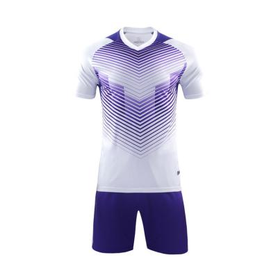 China 2020-21 quality white and purple Quick-drying sublimation top thai white soccer club jersey football shirt white and purple uniform for sale