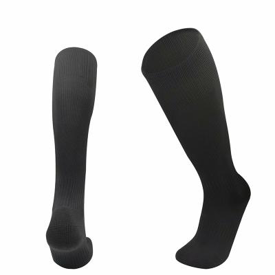 China Breathable Customize Fashionable Logo Football Sock Long Football Compression Football Socks for sale