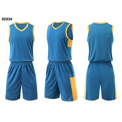 China 2022-23 New Design Breathable Basketball Kits High Quality Breathable Plus Size Basketball Uniform for sale