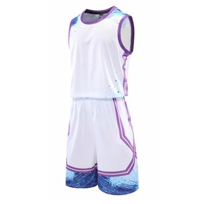 China Antibacterial Basketball Uniforms Mesh Performance Basketball Jerseys Blank Team Uniforms for Sports Tracksuits for sale