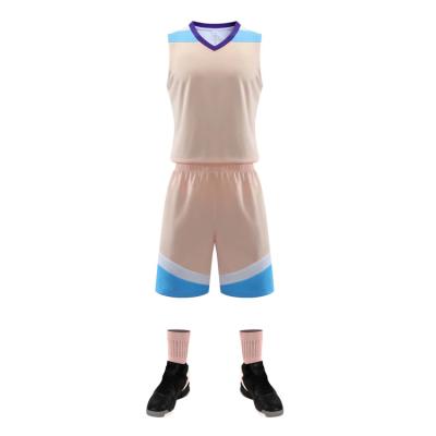 China Antibacterial Wholesale High Quality Basketball Uniforms Latest School Basketball Jersey for sale