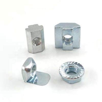 China Heavy Industry Customized 40 - M5 T Slot Nuts T Slot 6 Standard Factory National Standard Nuts Manufacturer for sale