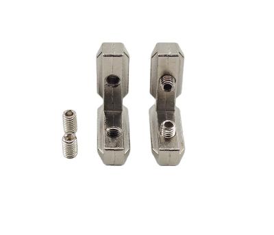 China Manufacturer 30El-M6 Connector Aluminum Profile Inside Angle Zinc Alloy Hardware L Shaped Bracket for sale