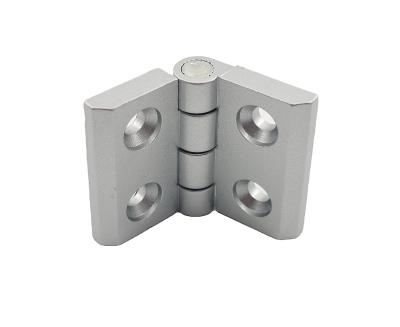 China Standard Type Guarantee Round Shaft Easy Installation Quality Silver Black Industrial Carbon Steel 3040 Die Casting Hinge for sale