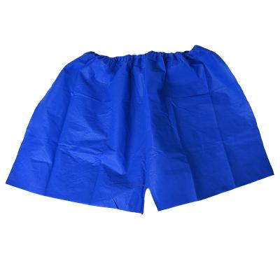 China Disposable Soft  PP Non-Woven Sauna Clothing Disposable Men's Sauna Shorts Disposable Shorts Dark Blue Shorts Disposable Travel Underwear for sale