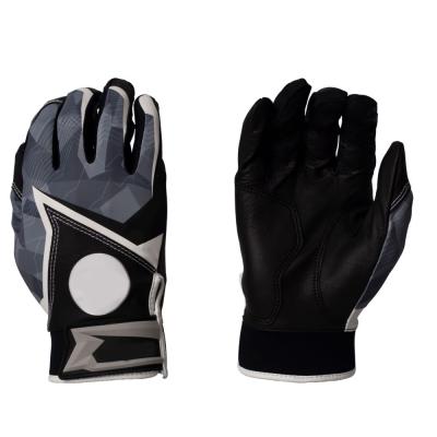 China Classic Custom Leather Batting Hand Grip Batting Gloves Girl Wadding Gloves for sale