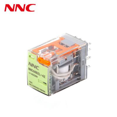 China NNC68BZL-2Z 4Z con LED y botón de prueba Seguridad de alta calidad 6.5A 5A relé miniatura de propósito general sellado en venta