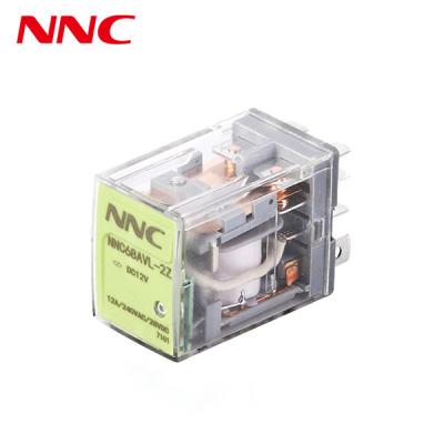 China Relay de propósito general NNCC68AVL, de 2 polos con indicador LED con conector de botón de ensayo en venta