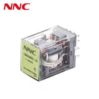 China Clion industrial control relay NNC68BVL, 2pole, 4pole with led indicator and test button intermediate relay MY4NJ en venta