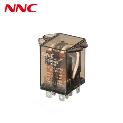 China Clion NNC Relé electromagnético HHC68C 2Z dc 12v Relé de potencia con tipo de brida en venta