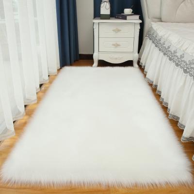 China Washable Top Quality Living Room Area Rugs Bedside Carpet Living Room Sheepskin Fur Area Rugs And Carpet for sale