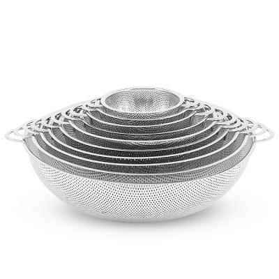 China Sustainable Professional Manufacturer Drain Colander Washing Rice Basket Stainless Steel Colander for sale