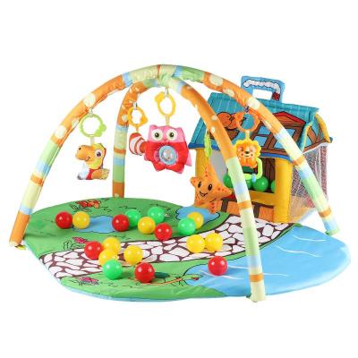 China Eco-friendly Indoor Crawling Baby Play Gym Baby Play Gym Animal Cartoons Eco-friendly.anti-slip.water-proof for sale