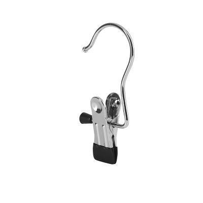 China Traditional Plastic-Dipped Stainless Clip Hanger Hardware Accessories Pants Clip Pants Clip Plated Stainless Steel Hanger for sale