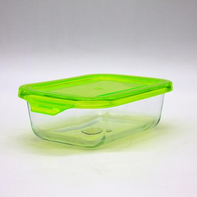 China Viable made in China quality 630ml top lid pp glass food container with lid for sale