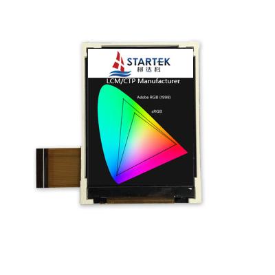 China Startek High Brightness 2.2 Inch 240*320 ST7789V MCU RGB SPI Interface LCD Small Size Display 2.2 Inch for sale