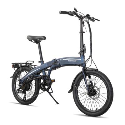 China Custom Cheap City Folding Ebike JOYKIE 7 Speeds 20 Inch Aluminum Alloy Ebike Eu Warehouse Electric Folding Bike For Adult for sale