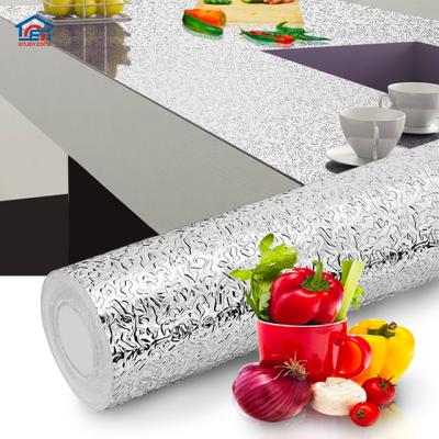 China Waterproof+Eco-friendly Kitchen Oil-proof Self-adhesive Stickers High Temperature Waterproof Wallpaper For Cabinet for sale