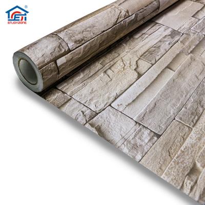 China China Self Adhesive Environmental 3D Vinyl Artificial Brick Wallpaper for sale