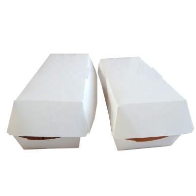 China China Wholesale Disposable Kraft Paper Whiteboard Takeaway Disposable Paper Box for sale