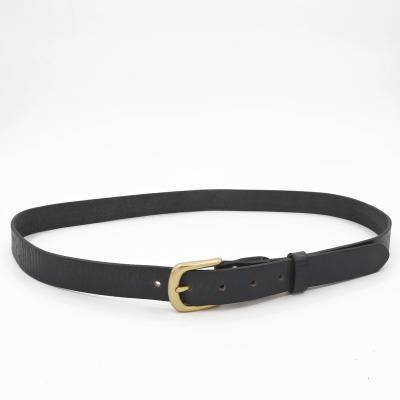 China 2023 Fashion Vintage/Hot Selling Top Grain Cowhide Genuine Leather Belt For Women With Brass Buckle for sale