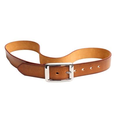 China Luxury high quality handmade genuine cowhide 100% leather belt for men vintage jeans belt for sale