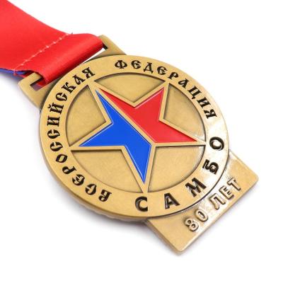 China Manufacturer Customized 3d Europe Designs Award Medals Sports Marathon Running Custom Medal With Ribbon for sale