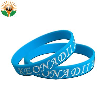 China China Professional Cheap Custom Silicone Wristband Bulk Plastic Silicone Band for sale