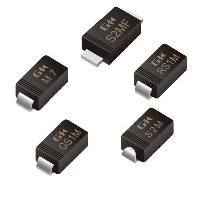 China Power supply; turn on all M7 series Schottky diode transistor diode 1a 1000v silicon PN node rectifier diodes for pcb power supply for sale