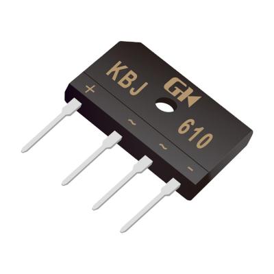 China Generator KBJ610 6A 1000V DIP Bridge Rectifier Diode Through Hole KBJ Factory for sale