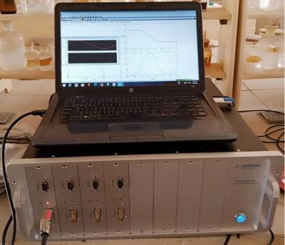 China Ethernet Communication Multichannel Galvanostat CS310X 4 Channel EIS Potentiostat for sale