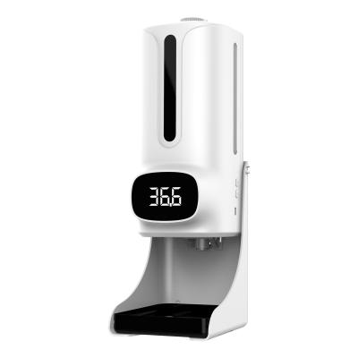 China Foam Soap Dispenser New Arrival Patented K9 Pro Plus Automatic Thermometer 1200ml Hand Soap Dispenser For Hospital, Office, School for sale