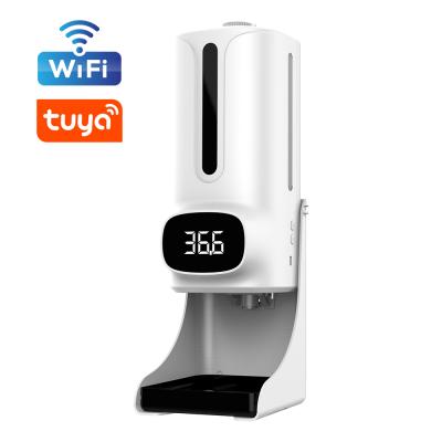 China Automatic Korean Foam Soap Dispenser Soap Dispenser Thermometer Sanitizer with plus wifi APP remote control Korean K9 pro for sale