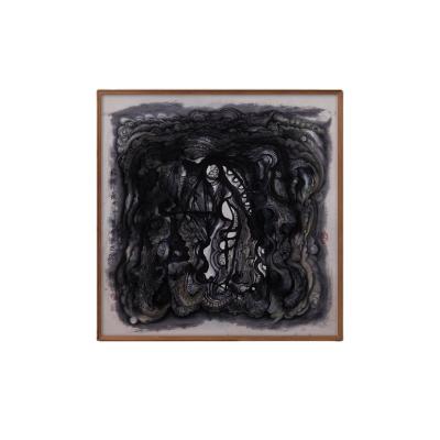 China China Luxury Abstract Acrylic Painting Art Collection by Famous Painter Guan Yu for sale