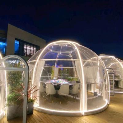 China LINGQI Custom Transparent Home Restaurant Camping Windproof Hotel for sale