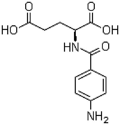 China Cas No 4271-30-1 N-(4-Aminobenzoyl)-L-Glutamic Acid Synonyms Pubchem for sale