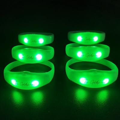 China Light Up Wireless Controller RFID LED Wireless Light Up Wristband LOGO LED Wristband Custom Control DMX for sale