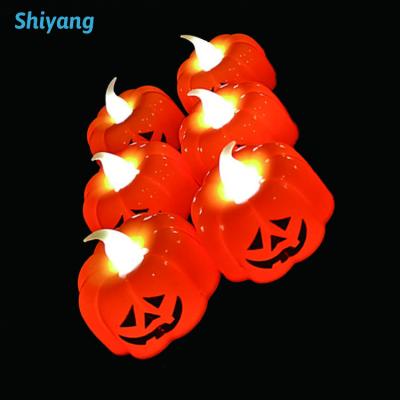 China Halloween Halloween Pumpkin Lights Party Decoration Dinner Decoration LED Candle Pumpkin Light Spider Lantern for sale