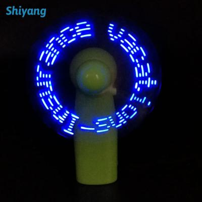 China Custom Programmable Mini And Portable Fan Self Program LED Fan Text Message LED Fan for sale