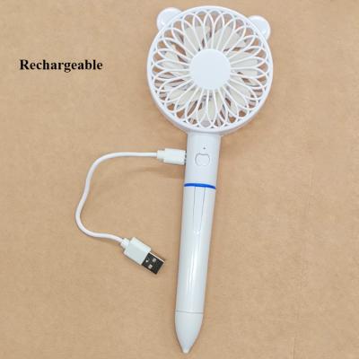 China Wholesale Standing Portable Fan Pen Fan Rechargeable Mini Hand Held Pen Fan Air Cooling Fan for sale