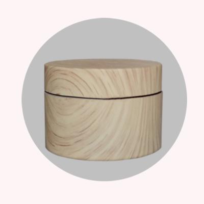 China 30g 60g cosmetic wooden design high quality plastic jar for sale