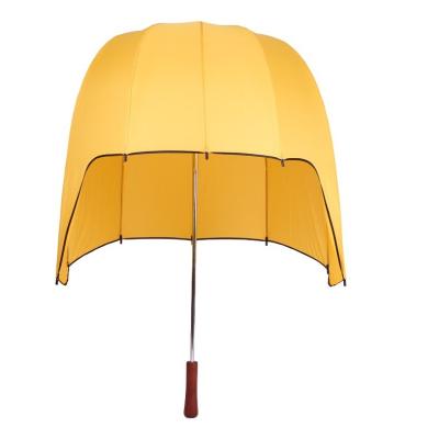 China Hot Sales Special Staight Umbrellas Dome Outdoor Helmet Shaped Helmet Umbrella Sturdy for sale