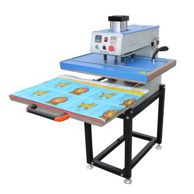 China Garment Shops 39*47” Hydraulic Digital Sublimation Heat Transfer Press With Movable Drawer Table For Mouse Pad/Shoes/Suitcase/Towel/Bags for sale