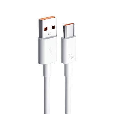 China Mobile Phone Akekio 6A 66W High Quality USB Fast Charging Cable To Type C Data Line Mobile Data Cable Manufacturing Equipment For Huawei for sale