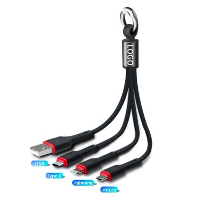 China High Quality MP3/MP4 Player 3 in 1 USB Cable for iPhone Cable Charging Charging Data Cable Multifunctional Type-C USB Charging Line for sale