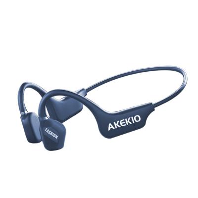 China Newest AKEKIO Osteoconductivity Over Ear Bone Conduction Headset Wireless Earphone Waterproof Wireless BT Metal Earphone Bass Gaming Earphone For Huawei for sale